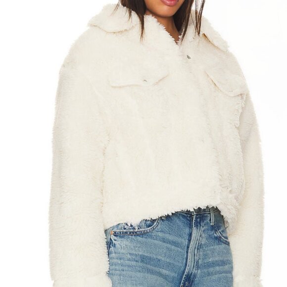 Levi's Baby Bubble Sherpa Trucker Jacket in Coconut Milk Size L NWT - Picture 6 of 14
